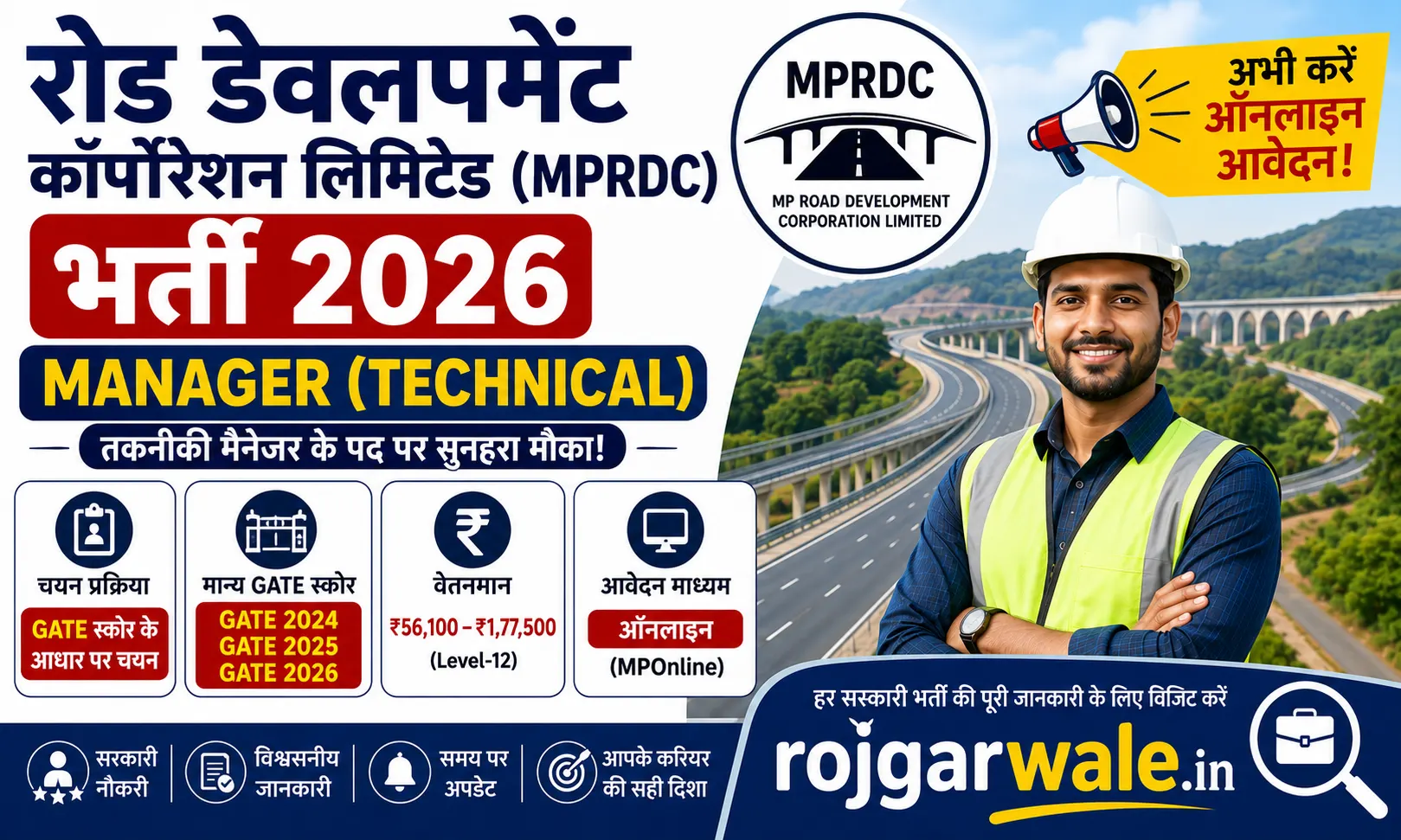MPRDC Manager (Technical) Recruitment 2026