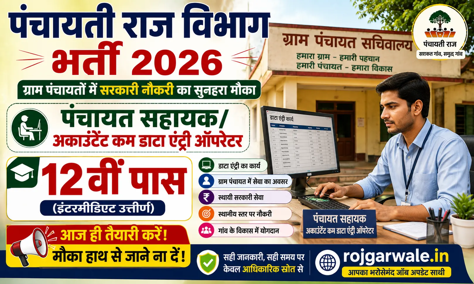 Panchayati Raj Department Bhrati 2026