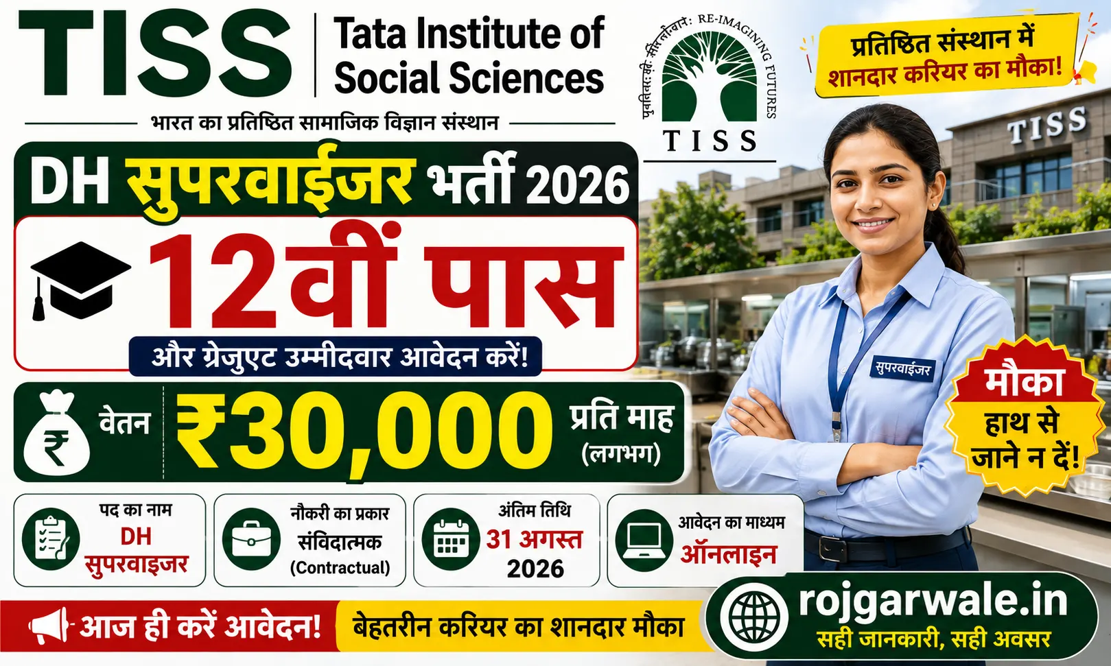 TISS DH Supervisor Bharti 2026