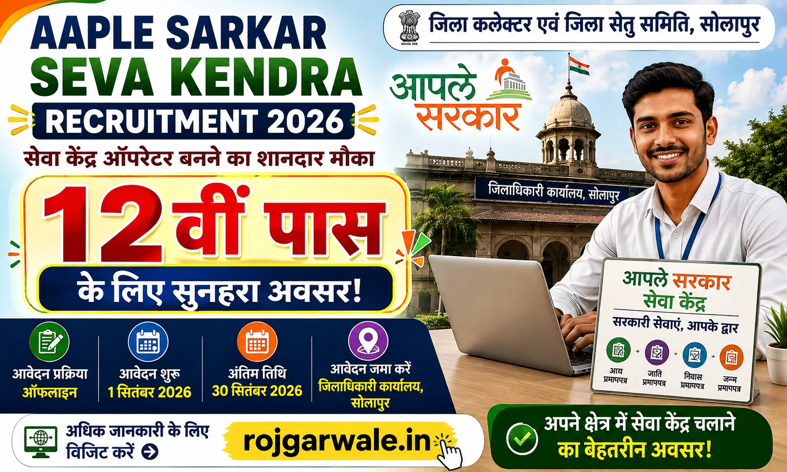 Aaple Sarkar Seva Kendra Recruitment 2026