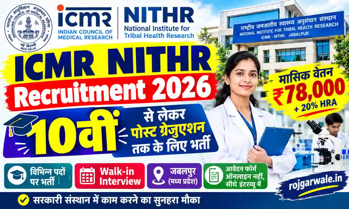 ICMR NITHR Recruitment 2026