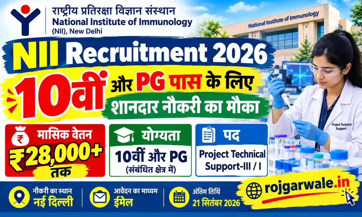 NII Recruitment 2026