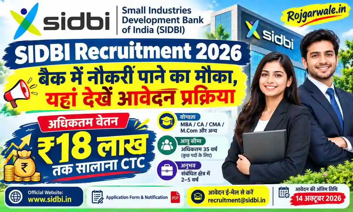 Small Industries Development Bank of India (SIDBI) 2026