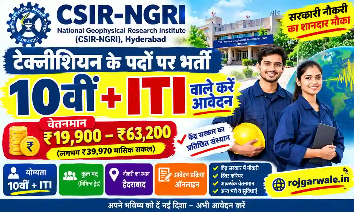 CSIR-NGRI Recruitment 2026