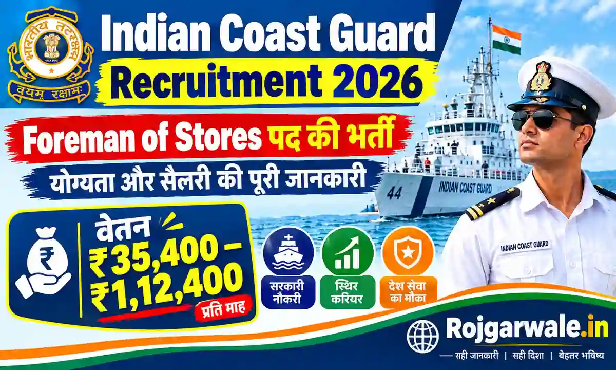 Indian Coast Guard Recruitment 2026