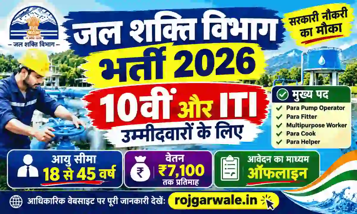 Jal Shakti Vibhag Recruitment 2026