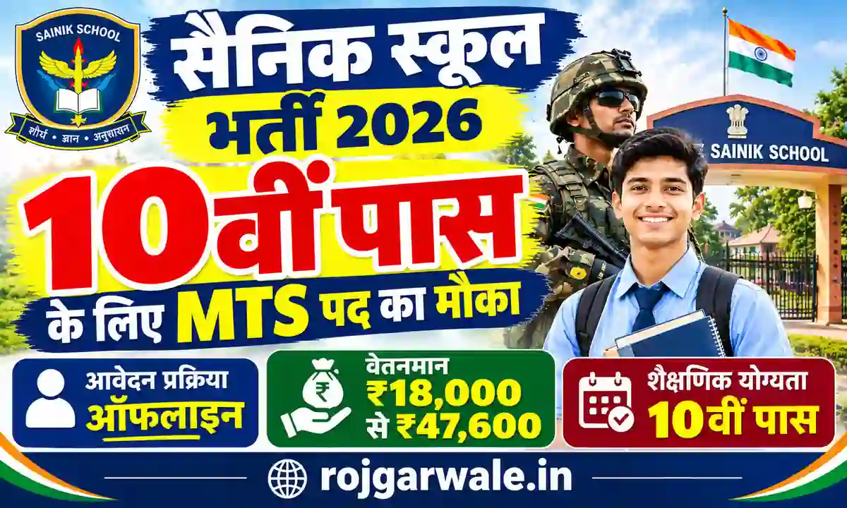 Sainik School Bijapur Recruitment 2026