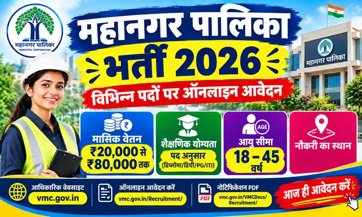 Vadodara Mahanagar Palika Recruitment 2026