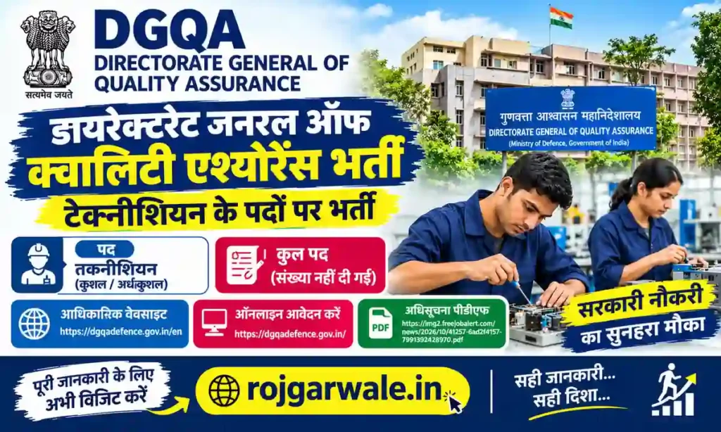 DGQA Recruitment 2026