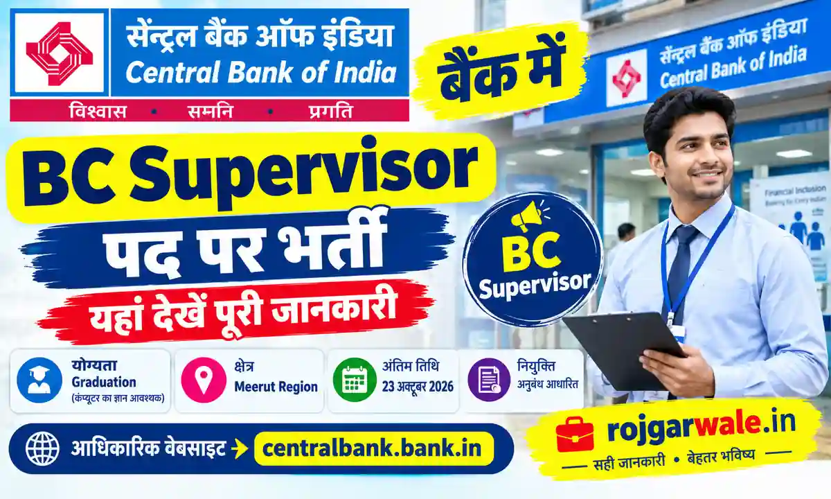 Central Bank of India Recruitment 2026