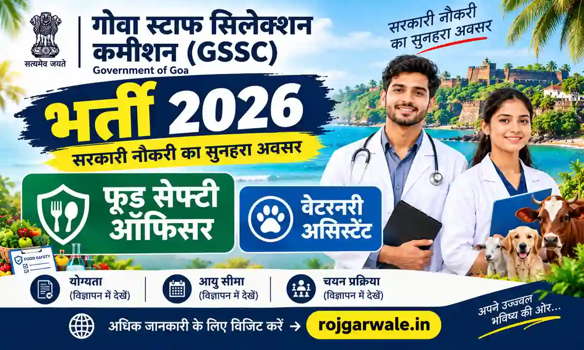 Goa Staff Selection Commission (GSSC) Recruitment 2026
