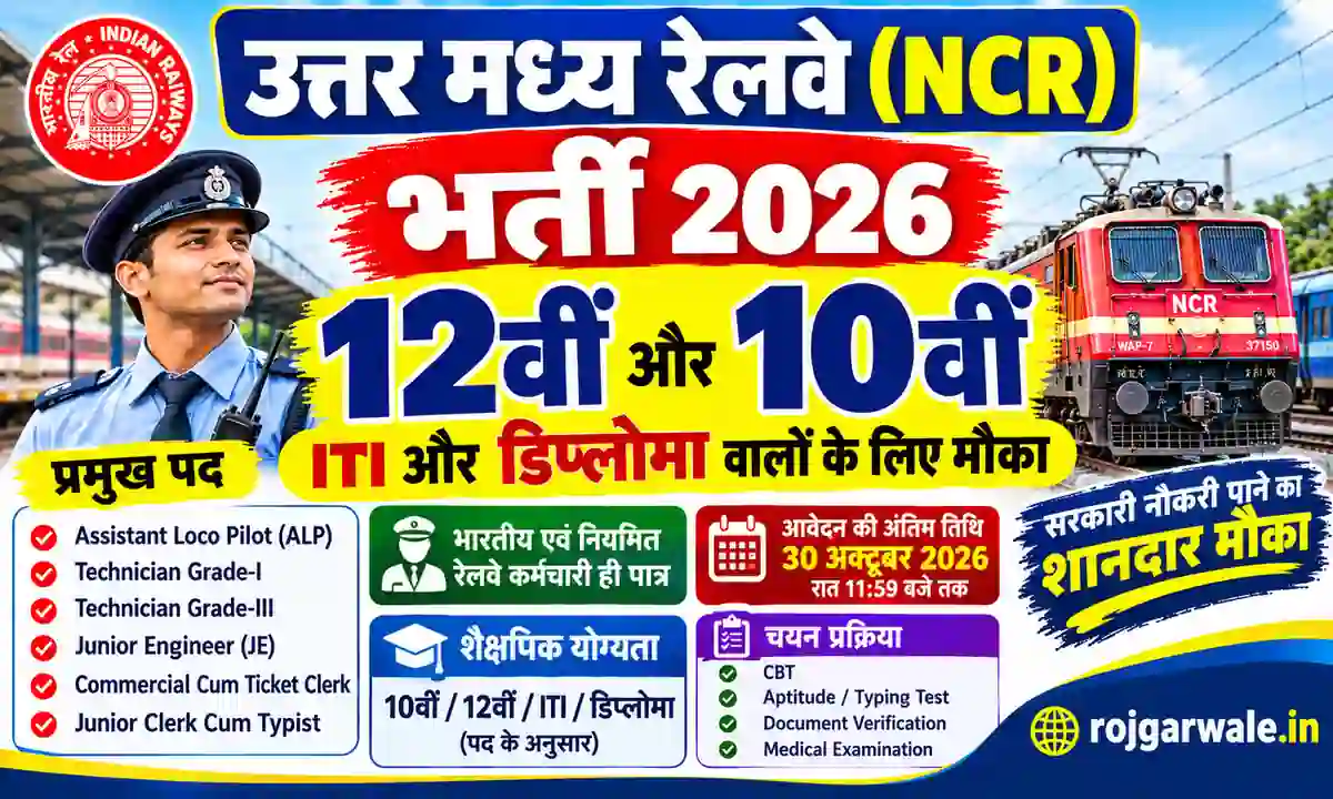 North Central Railway (NCR) Recruitment 2026